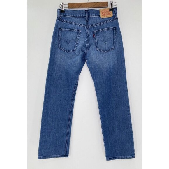 Levis 514 Jeans Boys 14 Straight Regular 27x27 Blue Faded Med. Wash Denim - Picture 3 of 9